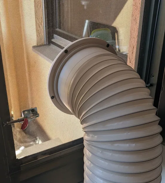 Bộ kết nối ống thoát khí điều hòa 15cm cho cửa sổ - Image 2