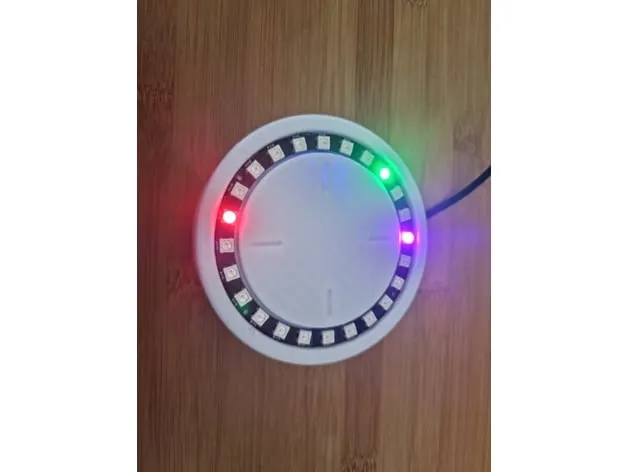 Đồng hồ LED WS2812 với 24 đèn LED thông báo - Image 1