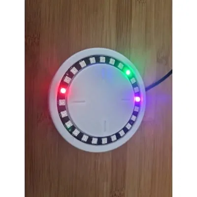 Đồng hồ LED WS2812 với 24 đèn LED thông báo