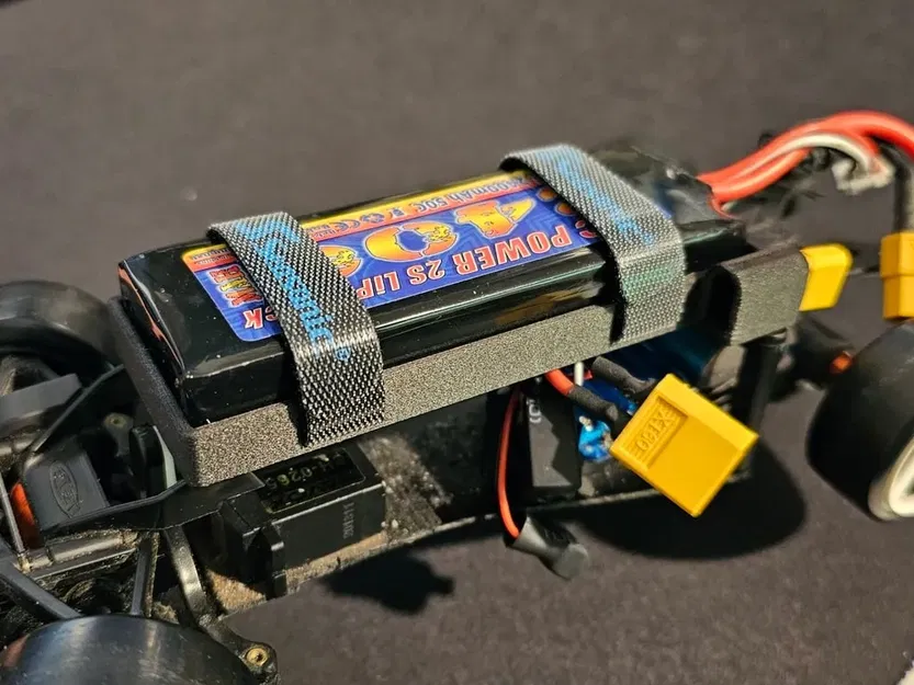 Giá đỡ pin cho HPI micro RS4 với đế XT30 tích hợp - Image 1