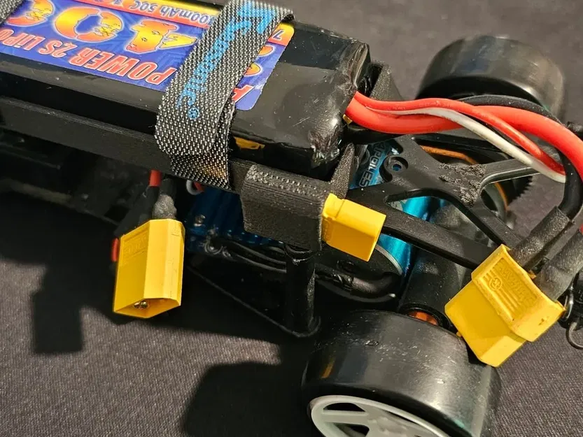 Giá đỡ pin cho HPI micro RS4 với đế XT30 tích hợp - Image 3