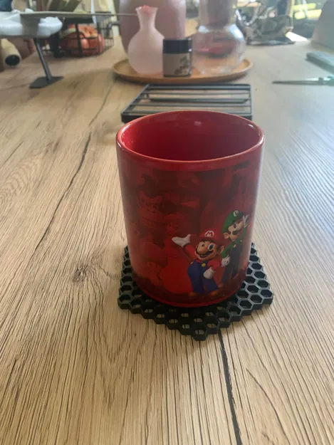 Đế ly hình lục giác 10cm phong cách hiện đại - Image 3