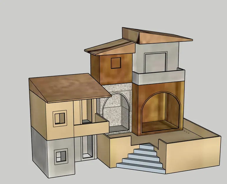 Mô hình nhà cho bối cảnh Giáng sinh GT 24 - Image 2