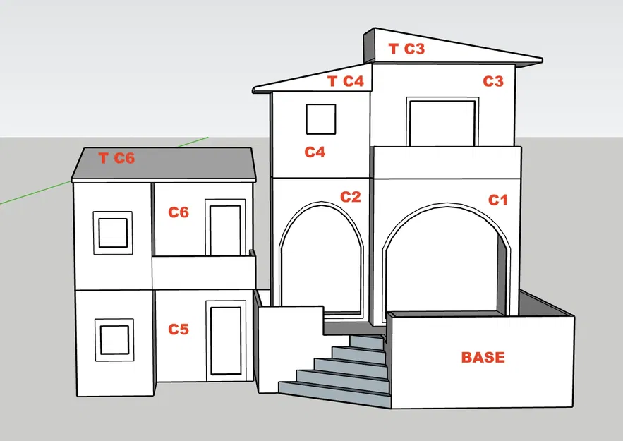 Mô hình nhà cho bối cảnh Giáng sinh GT 24 - Image 5