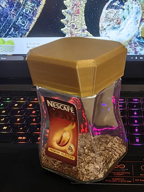 Nắp Nescafe Gold 47.5g thay thế nắp gốc dễ vỡ - Image 2