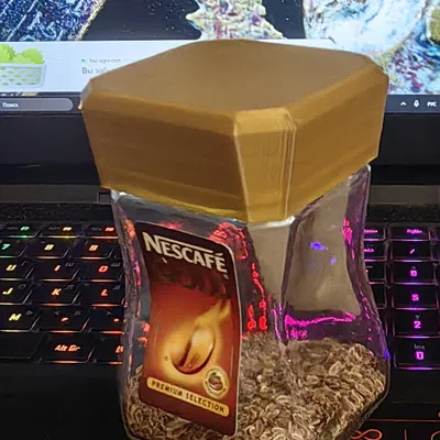 Nắp Nescafe Gold 47.5g thay thế nắp gốc dễ vỡ