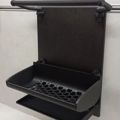 Giá đỡ bọt biển treo tường bếp bằng nhôm