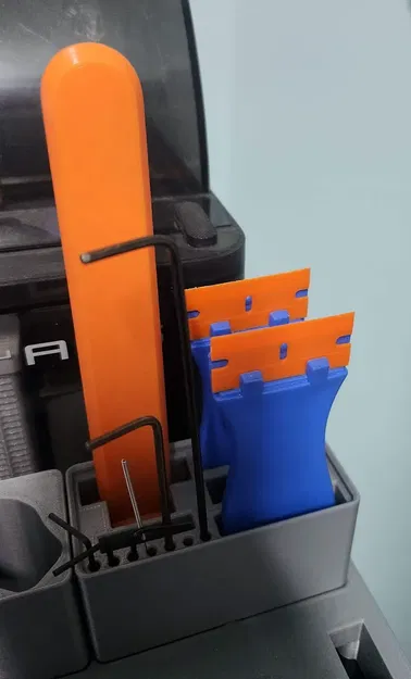 Giá đỡ cho dụng cụ cạo bambo và chìa khóa Allen Gridfinity - Image 1