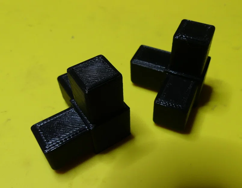 Kết nối góc 3 chiều cho ống vuông 20 x 20 x 1,5 mm - Image 2
