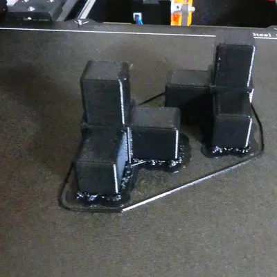 Kết nối góc 3 chiều cho ống vuông 20 x 20 x 1,5 mm