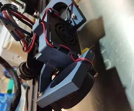 Giá đỡ quạt đôi 5015 cho máy in Anet ET series - Image 2