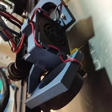 Giá đỡ quạt đôi 5015 cho máy in Anet ET series