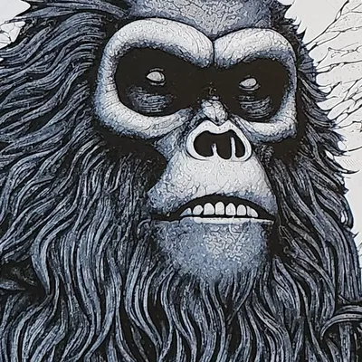 Chân dung Bigfoot huyền bí từ HueForge
