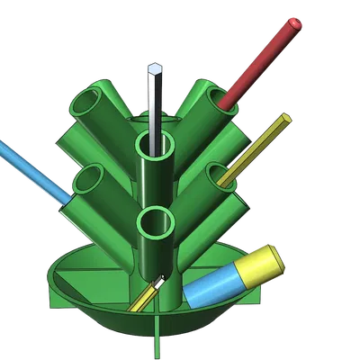 Giá đỡ bút chì và bút bi dễ in không cần hỗ trợ