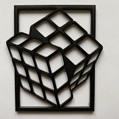 Logo khối lập phương 3D sáng tạo với thiết kế độc đáo