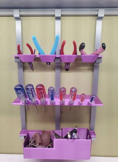 Giá đỡ dụng cụ văn phòng đa năng cho kệ sách - Image 1