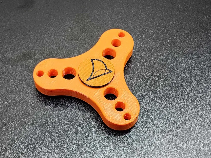 Đồ chơi quay tay fidget spinner tùy chỉnh đơn giản - Image 3