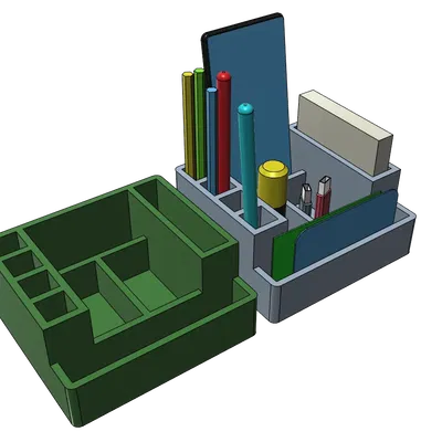 Giá đỡ bút và điện thoại cho bàn làm việc dễ in