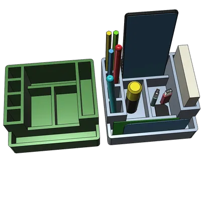 Giá đỡ bút và điện thoại cho bàn làm việc dễ in