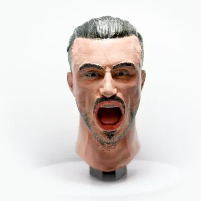 Đầu nhân vật MÍSTER JAGGER được tạo ra từ Blender