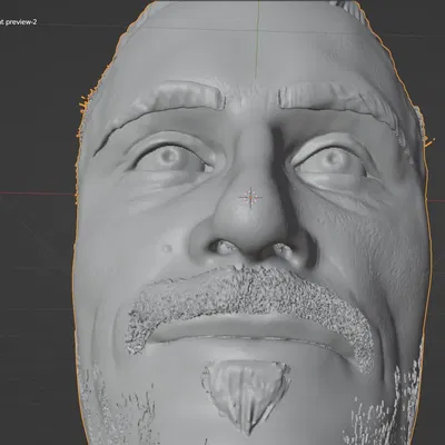 Đầu nhân vật MÍSTER JAGGER được tạo ra từ Blender