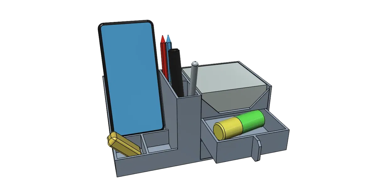 Giá đỡ bút và điện thoại cho bàn làm việc có ngăn kéo - Image 1