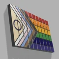 Cờ Pride tiến bộ vẫy trong không gian 3D - Thumbnail 2