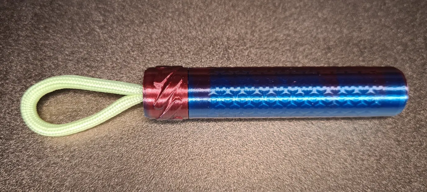 Bình chứa hình trụ có ren EDC đeo cổ - Image 1