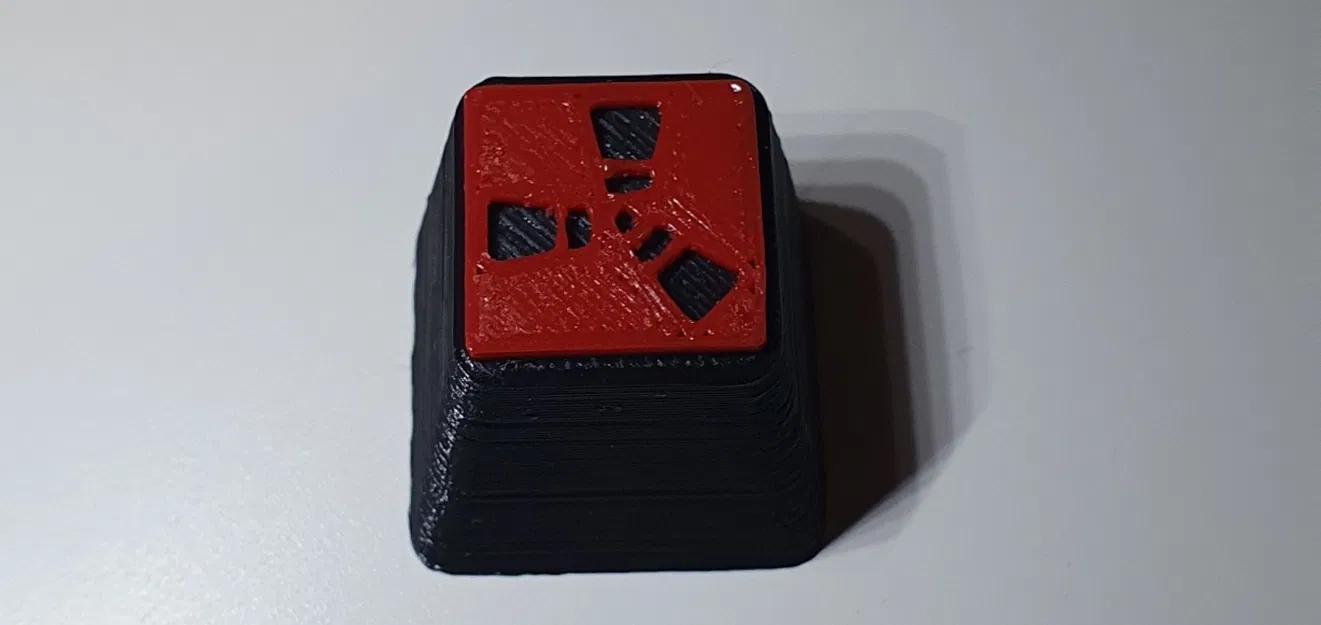 Nắp phím Rust in màu Đen và Đỏ - Image 1