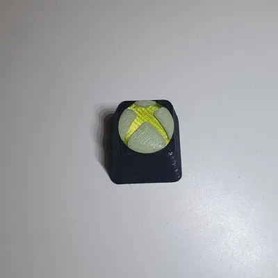 Nút bấm Xbox in màu Đen - Xanh - Trắng