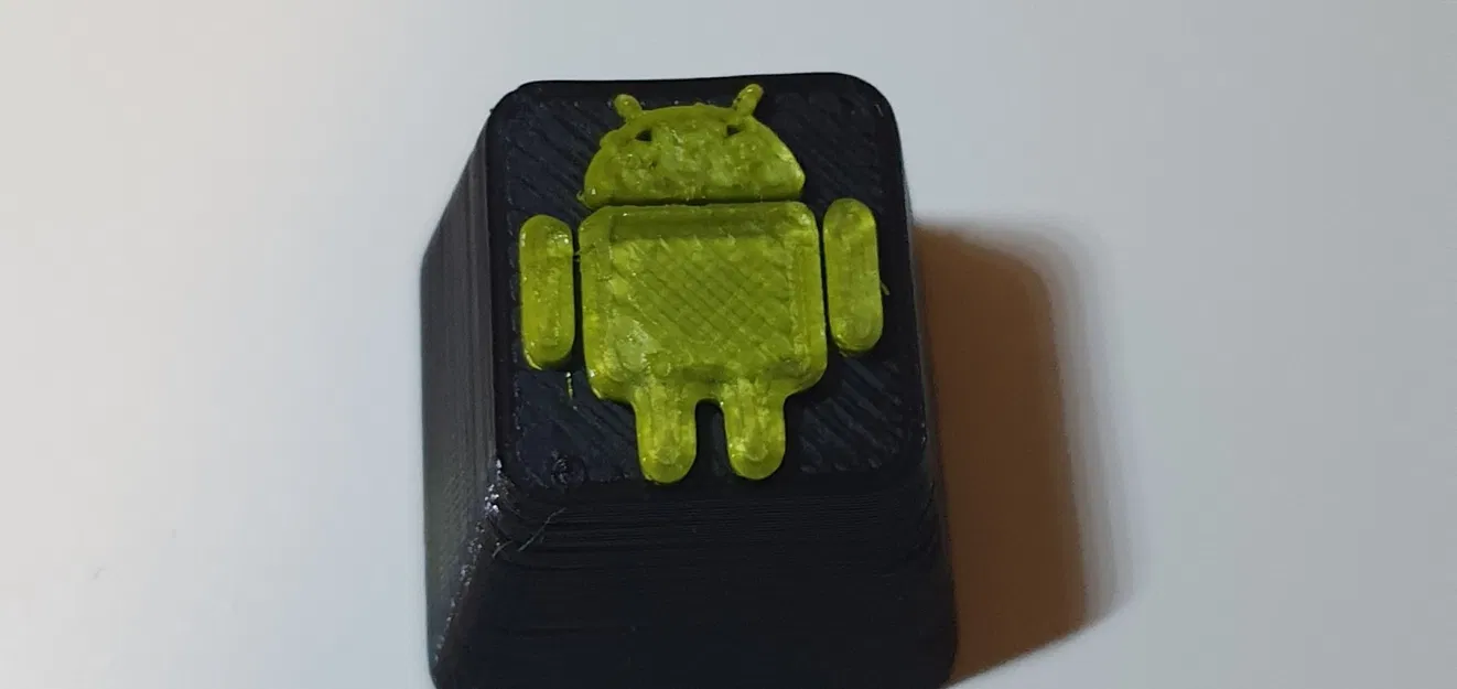 Núm phím Android in màu đen và xanh - Image 1