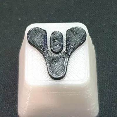 Núm nhấn bàn phím Destiny in màu trắng và đen