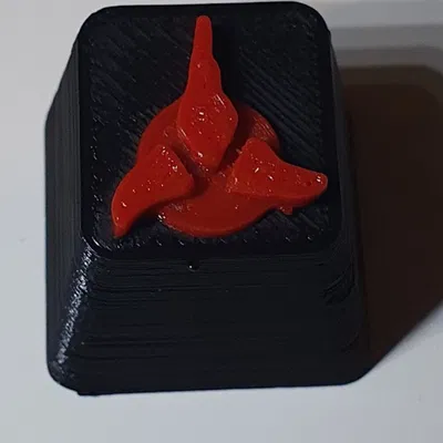 Nắp phím Klingon trong Star Trek với màu đen và đỏ