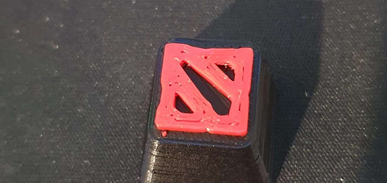 Núm phím Dota in màu đen và đỏ cho bàn phím - Image 1