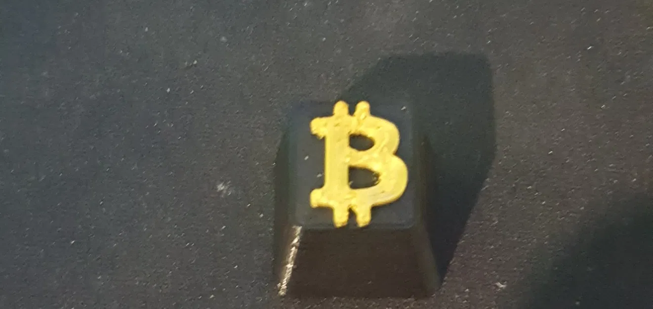 Núm phím Bitcoin in màu Đen và Vàng - Image 1