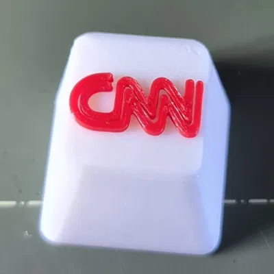 Núm phím CNN in màu Trắng và Đỏ