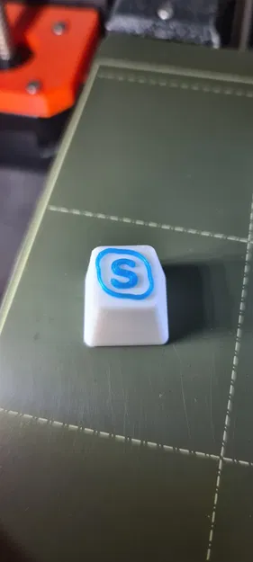 Núm phím Skype in màu trắng và xanh dương - Image 1