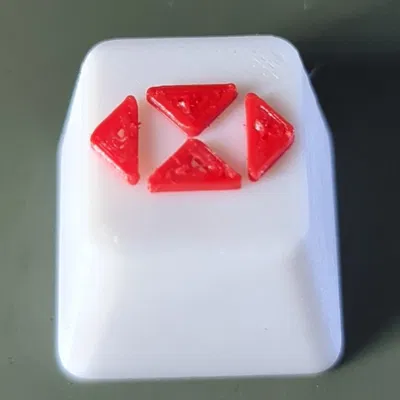 Núm phím HSBC in màu trắng và đỏ