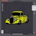 Xe tải Hot Rod 2D dễ in với màu sắc sống động - Thumbnail 1