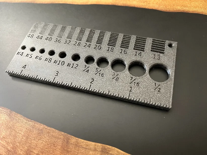 Thước đo ren bu lông với chỉ số bước ren (metric và SAE) - Image 2