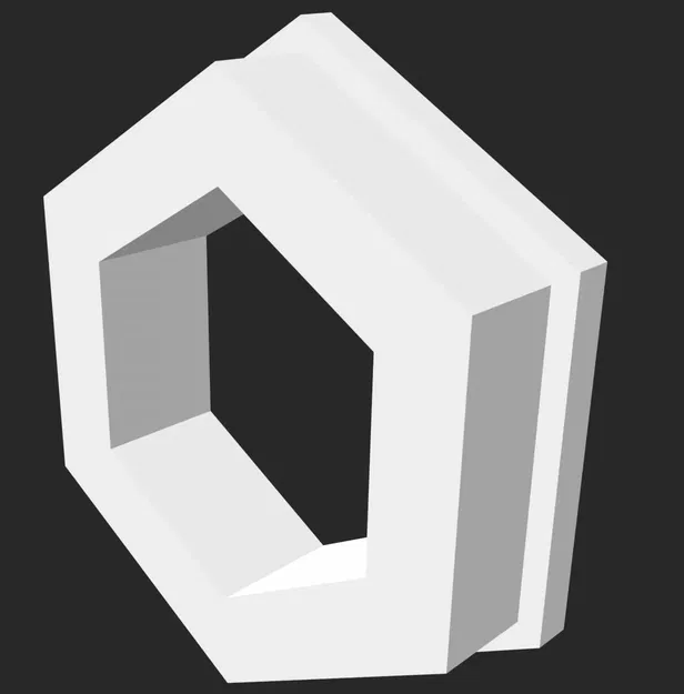 Chi tiết chèn lục giác có vành cho thanh ánh sáng - Image 1