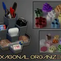 Bộ tổ chức hình lục giác 7 kích thước và 11 ngăn chứa - Thumbnail 1