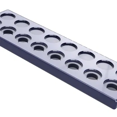 Hộp đựng 8 giá đỡ vỏ và 8 giá đỡ có chân cho RCBS, Lee, Red...