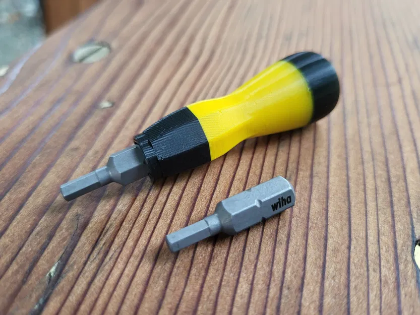 Tay cầm tua vít Stubby 1/4" cho bit ngắn - Image 1