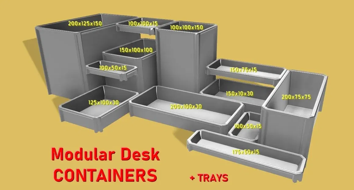 Containers bàn làm việc mô-đun - Parametric - Image 2