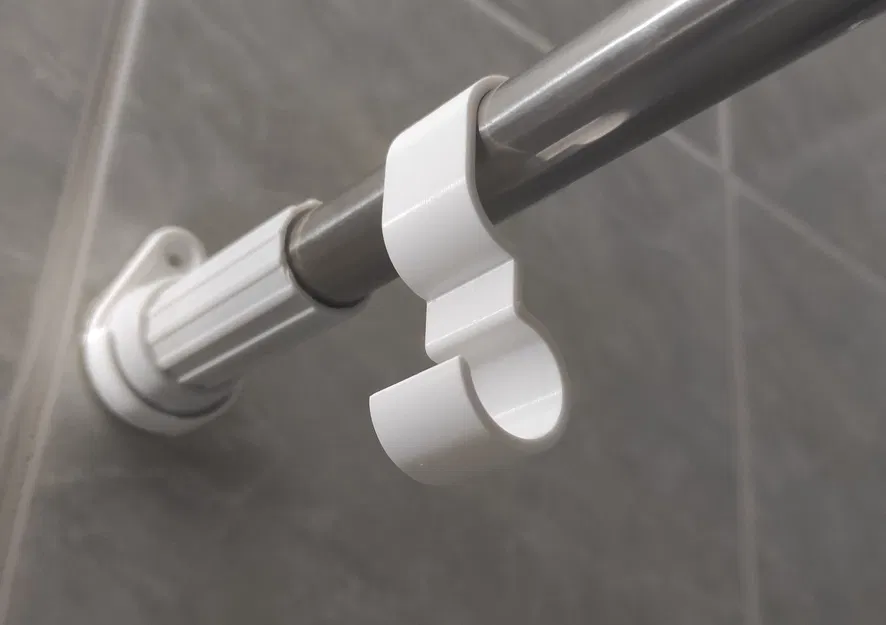 Giá treo rèm tắm cho thanh treo vòi sen - Image 1