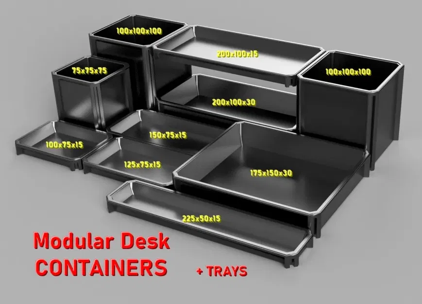 Containers bàn làm việc mô-đun - Parametric - Image 3