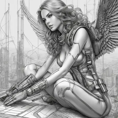 Thiên thần tương lai - Mô hình Hueforge 200mm