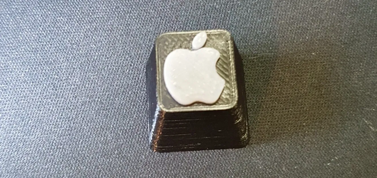 Núm phím Apple in đen trắng cho bàn phím - Image 1