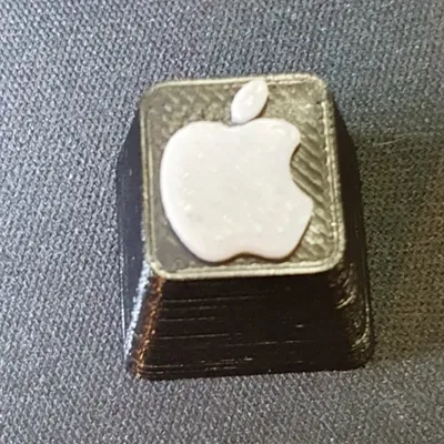 Núm phím Apple in đen trắng cho bàn phím